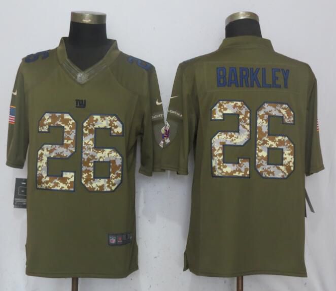 Men New York Giants #26 Barkley Green Salute To Service Limited Nike NFL Jerseys->jacksonville jaguars->NFL Jersey